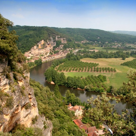 view over the Dordogne